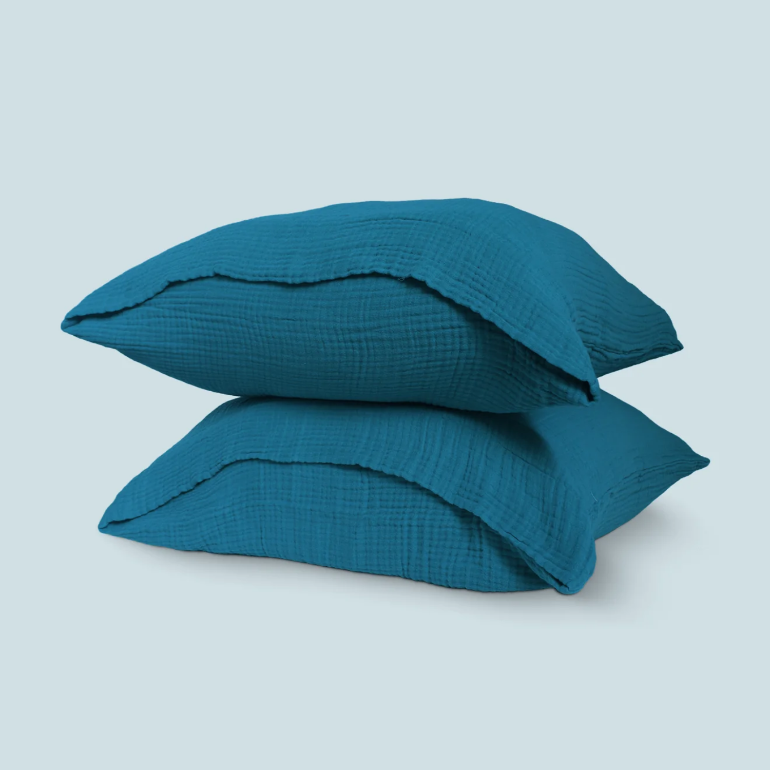 Green Lake Muslin Square Pillowcases